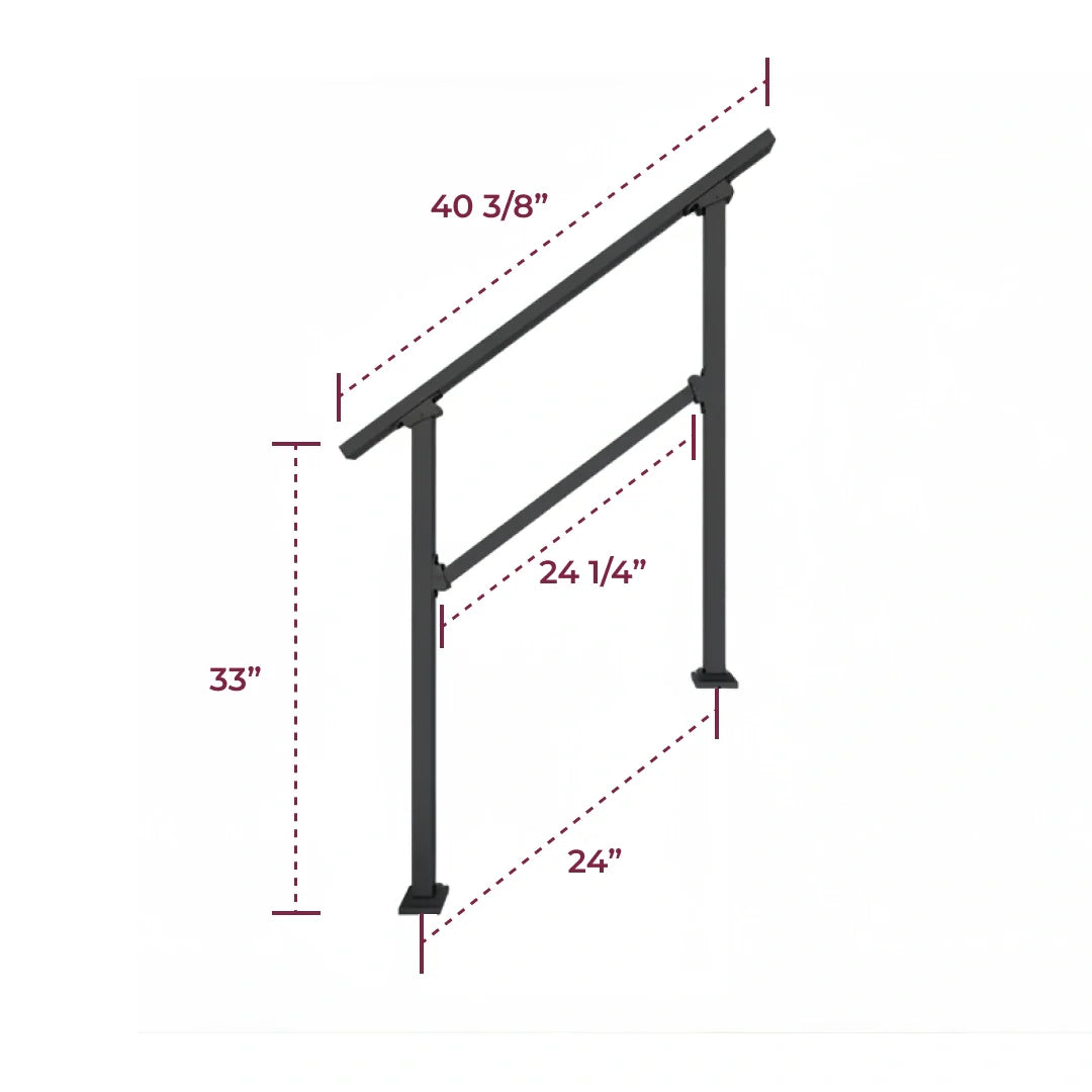 Stair Handrail Kit (1pc) - 3 Steps