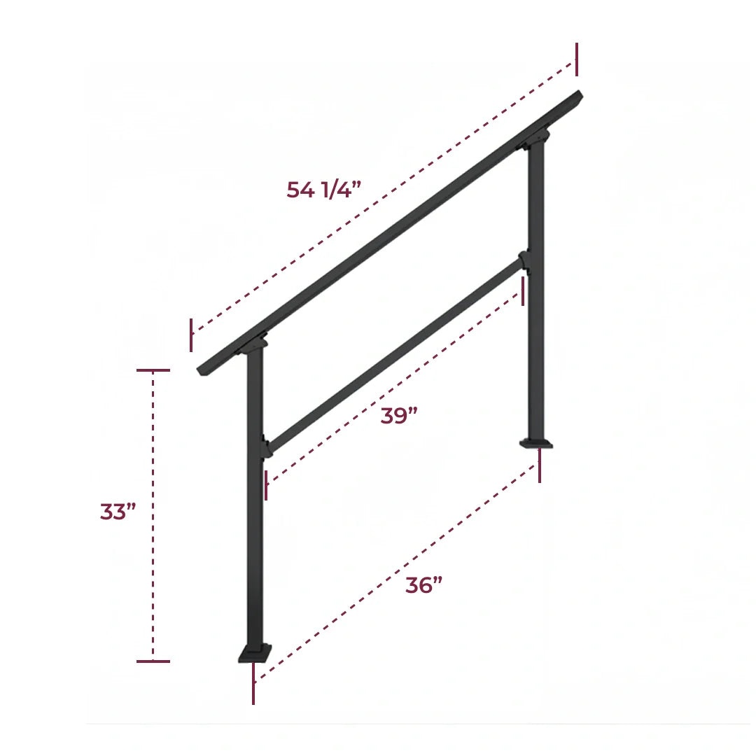 Stair Handrail Kit (1pc) - 4 Steps