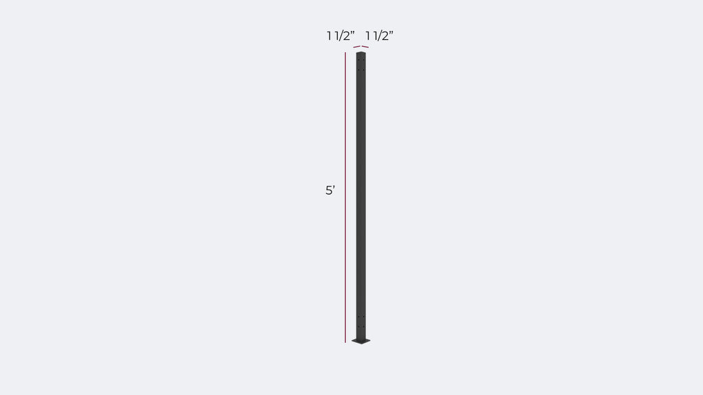 Ornamental Fence Kit Post (1pc)