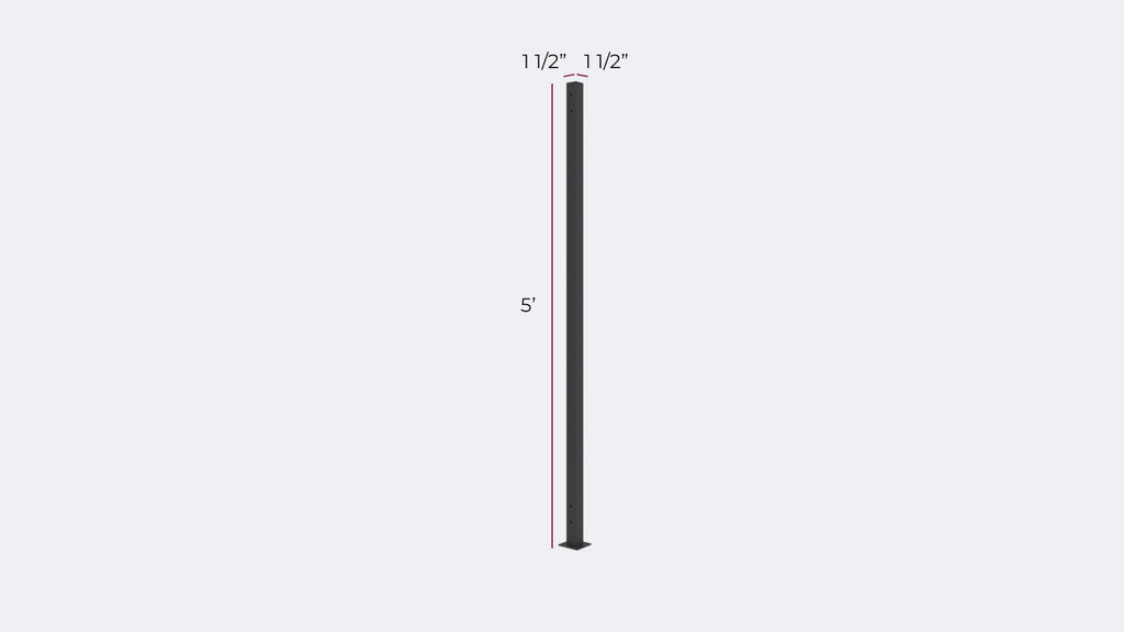 Ornamental Fence Kit Post (1pc)