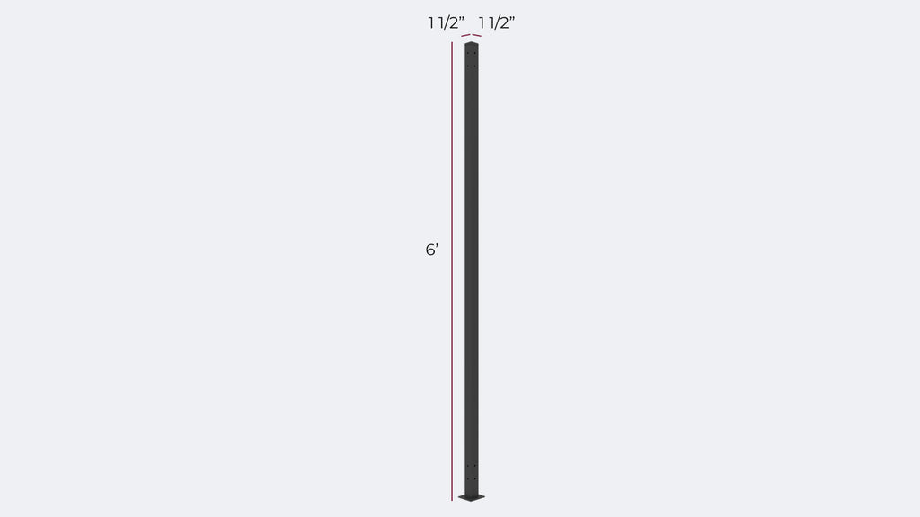 Ornamental Fence Kit Post (1pc)