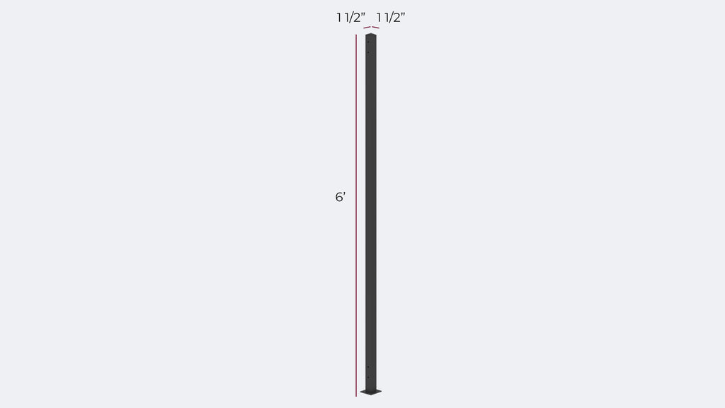 Ornamental Fence Kit Post (1pc)