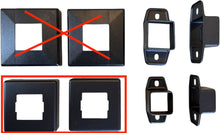 Load image into Gallery viewer, Flat Horizontal Handrail Bracket Set (4-Piece) Metal Covers (1pc)
