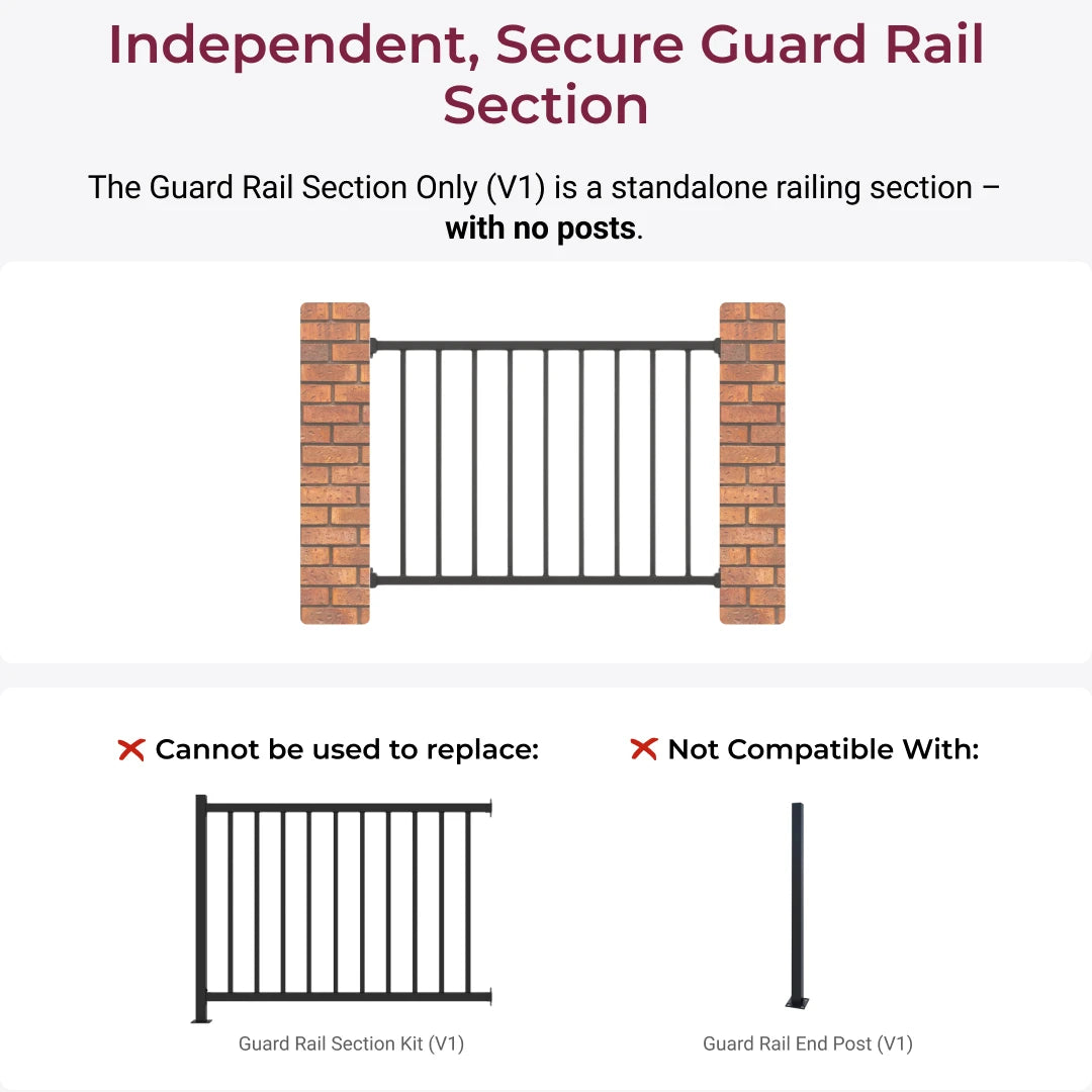 6' Section - No Post (V1) (1pc)