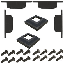 Load image into Gallery viewer, Flat Horizontal Handrail Bracket Set (4-Piece) Metal Covers (1pc)
